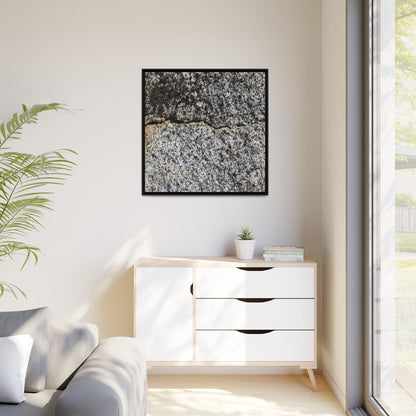 Weathered Stone Surface - Unique Stretched Canvas Wall Art