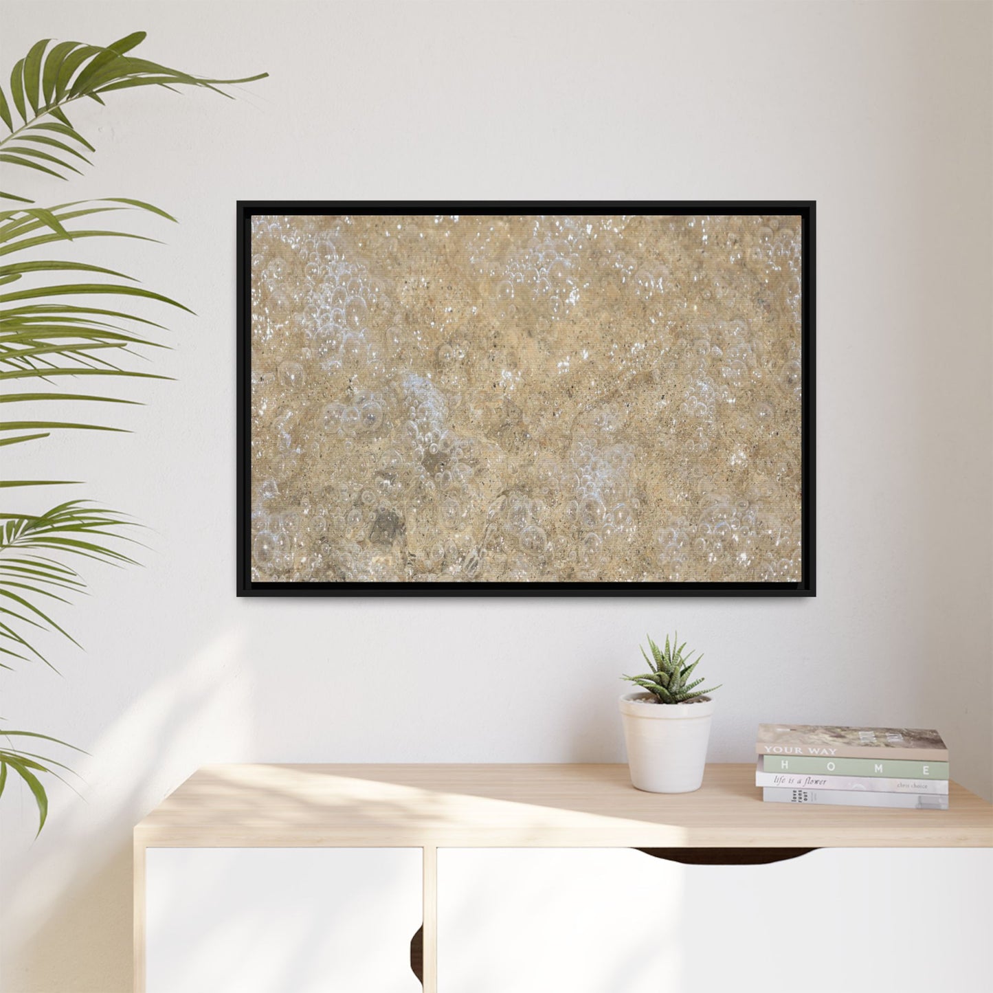 Bubbling Sand - Unique Stretched Canvas Wall Art - Art By Earth