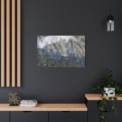Ripples of Reflection - Unique Frameless Canvas Wall Art