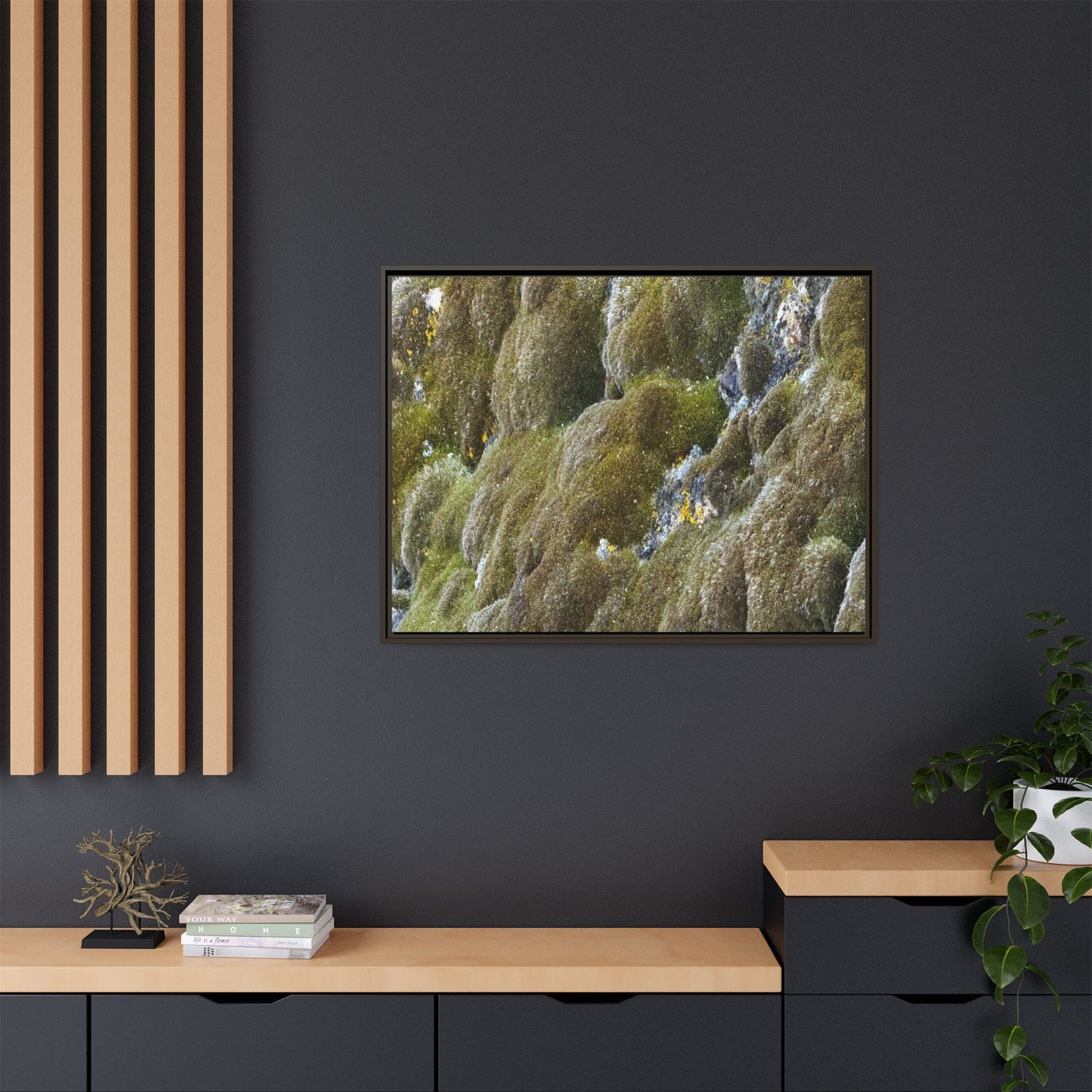 Moss Symphony - Unique Stretched Canvas Wall Art