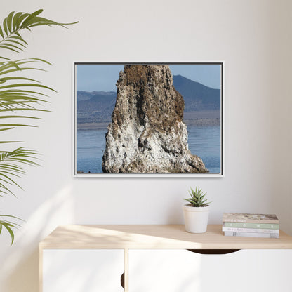 Tufa Tower Reflection - Unique Stretched Canvas Wall Art