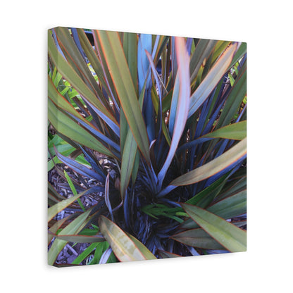 Twisted Blades of Verdant Symphony - Unique Frameless Canvas Wall Art - Art By Earth