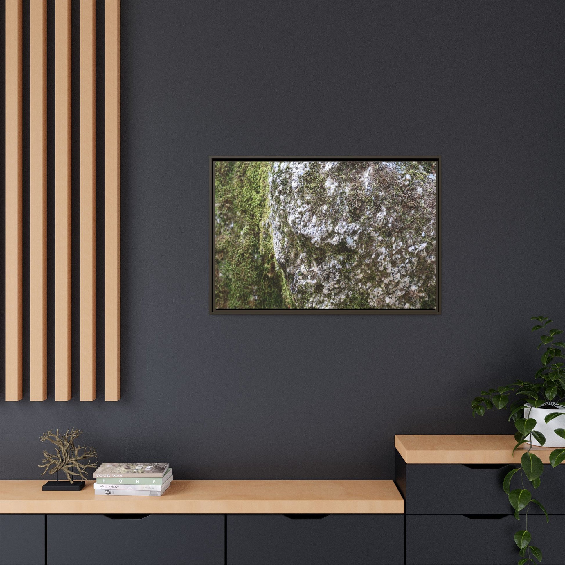 Lichen Landscape - Unique Stretched Canvas Wall Art - Art By Earth