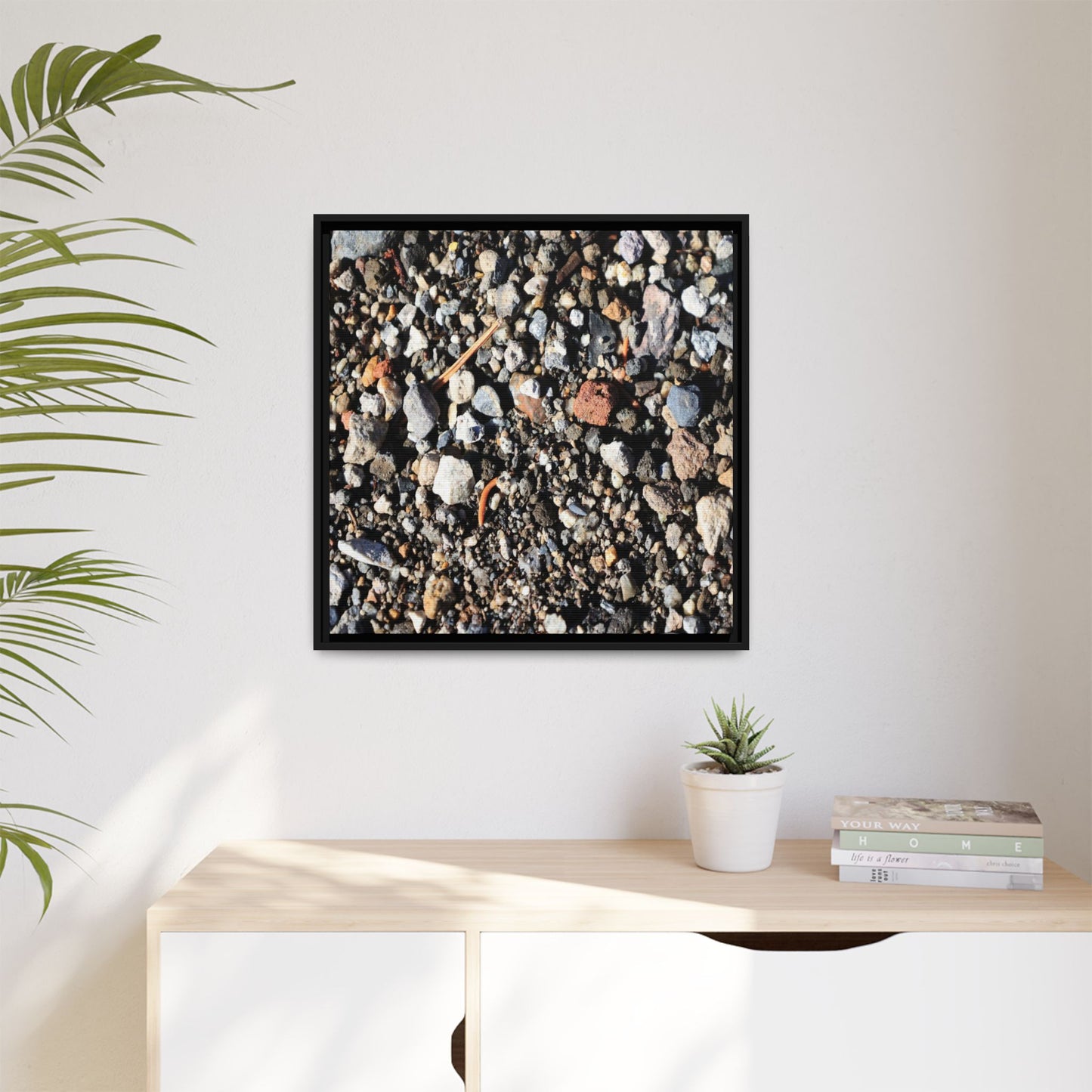 Stones and Soil - Unique Stretched Canvas Wall Art