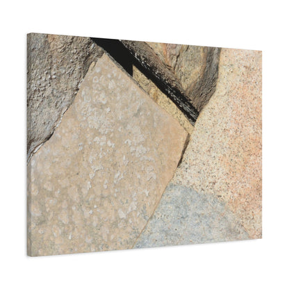 Stone Fragments - Unique Frameless Canvas Wall Art - Art By Earth