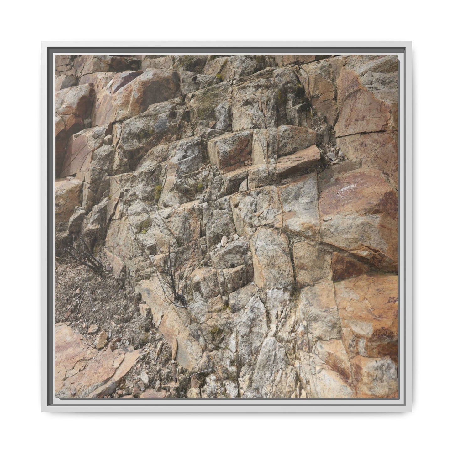 Stone's Silent Story - Unique Stretched Canvas Wall Art - Art By Earth