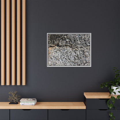 Weathered Stone Surface - Unique Stretched Canvas Wall Art