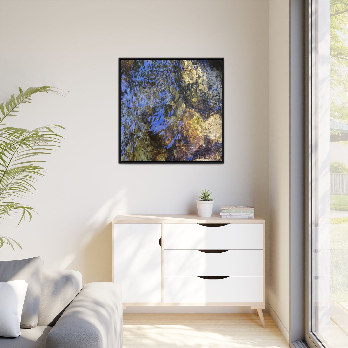 Aquatic Kaleidoscope - Unique Stretched Canvas Wall Art - Art By Earth