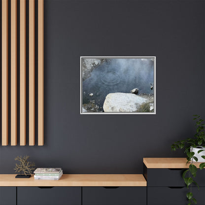 Ripples of Silence - Unique Stretched Canvas Wall Art