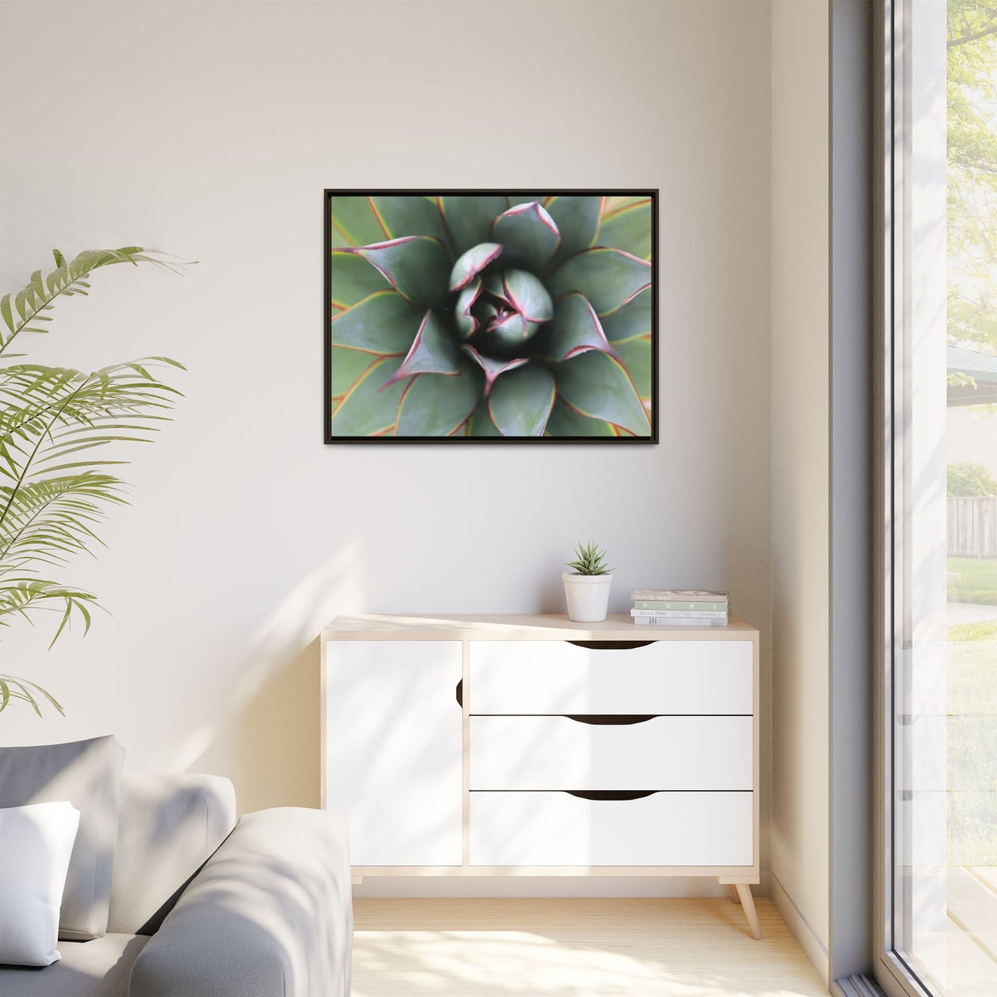 Spiky Elegance - Unique Stretched Canvas Wall Art - Art By Earth