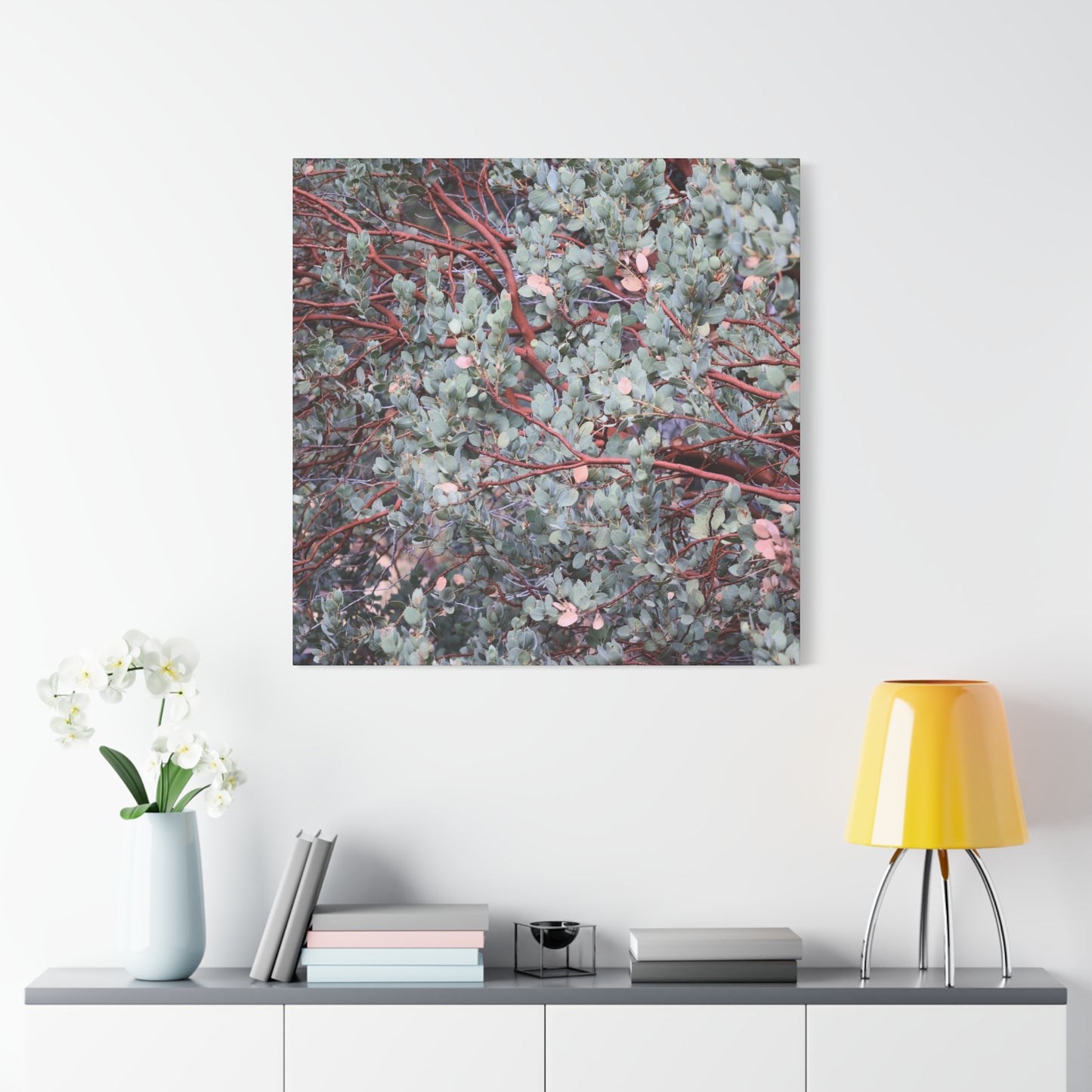 Whispers of Silver and Rust - Unique Frameless Canvas Wall Art - Art By Earth