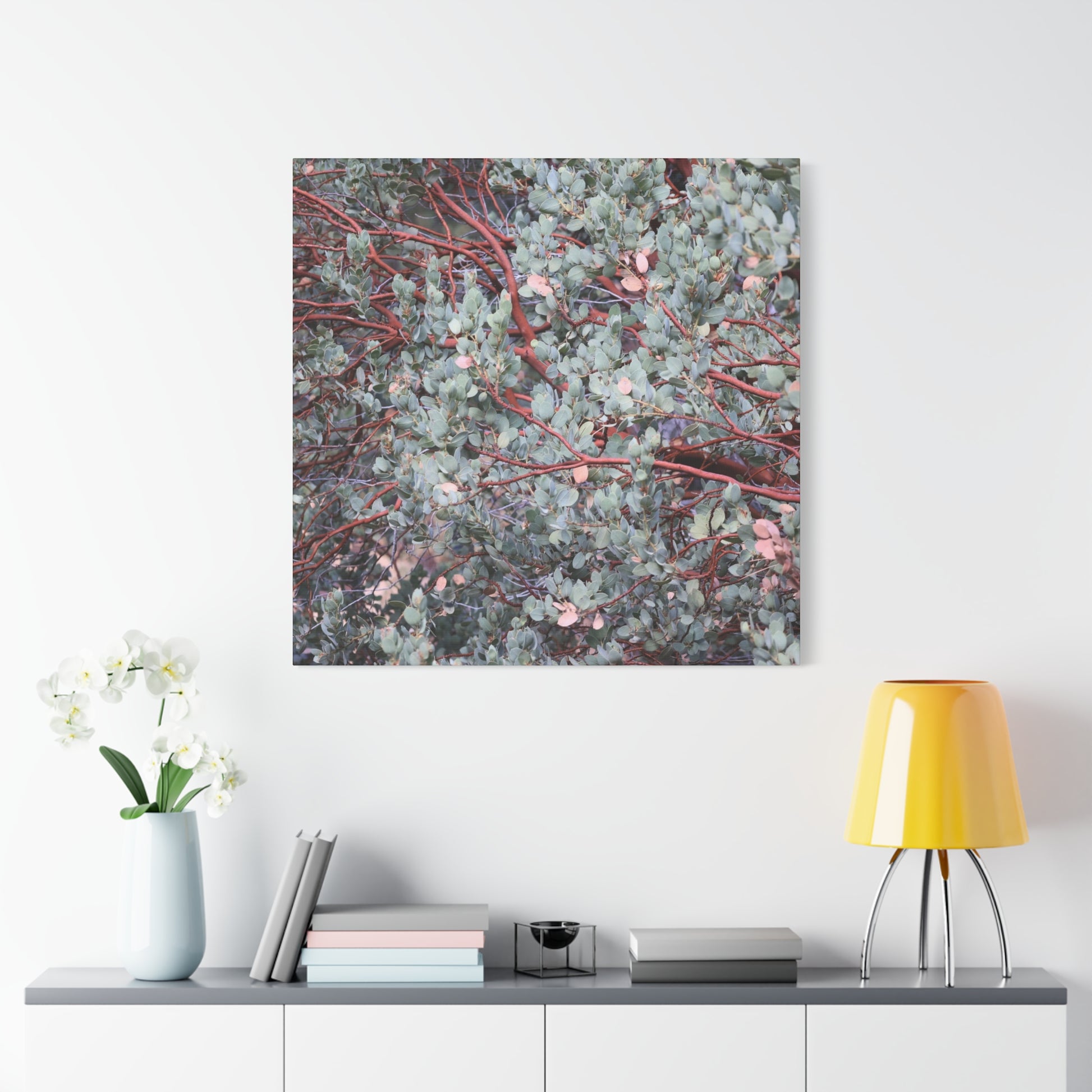 Whispers of Silver and Rust - Unique Frameless Canvas Wall Art - Art By Earth