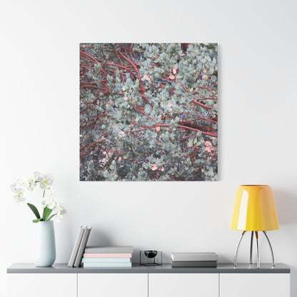 Whispers of Silver and Rust - Unique Frameless Canvas Wall Art - Art By Earth