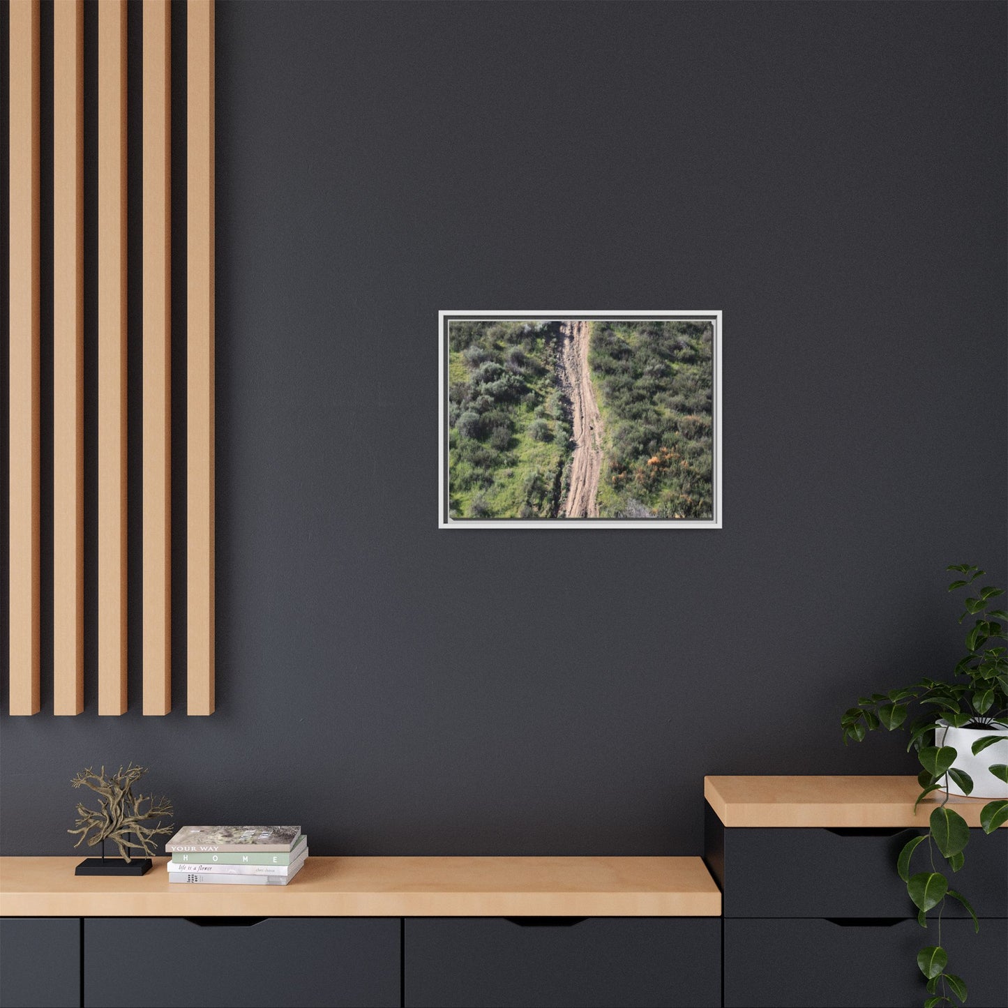 Desert Path Through Sage - Unique Stretched Canvas Wall Art - Art By Earth