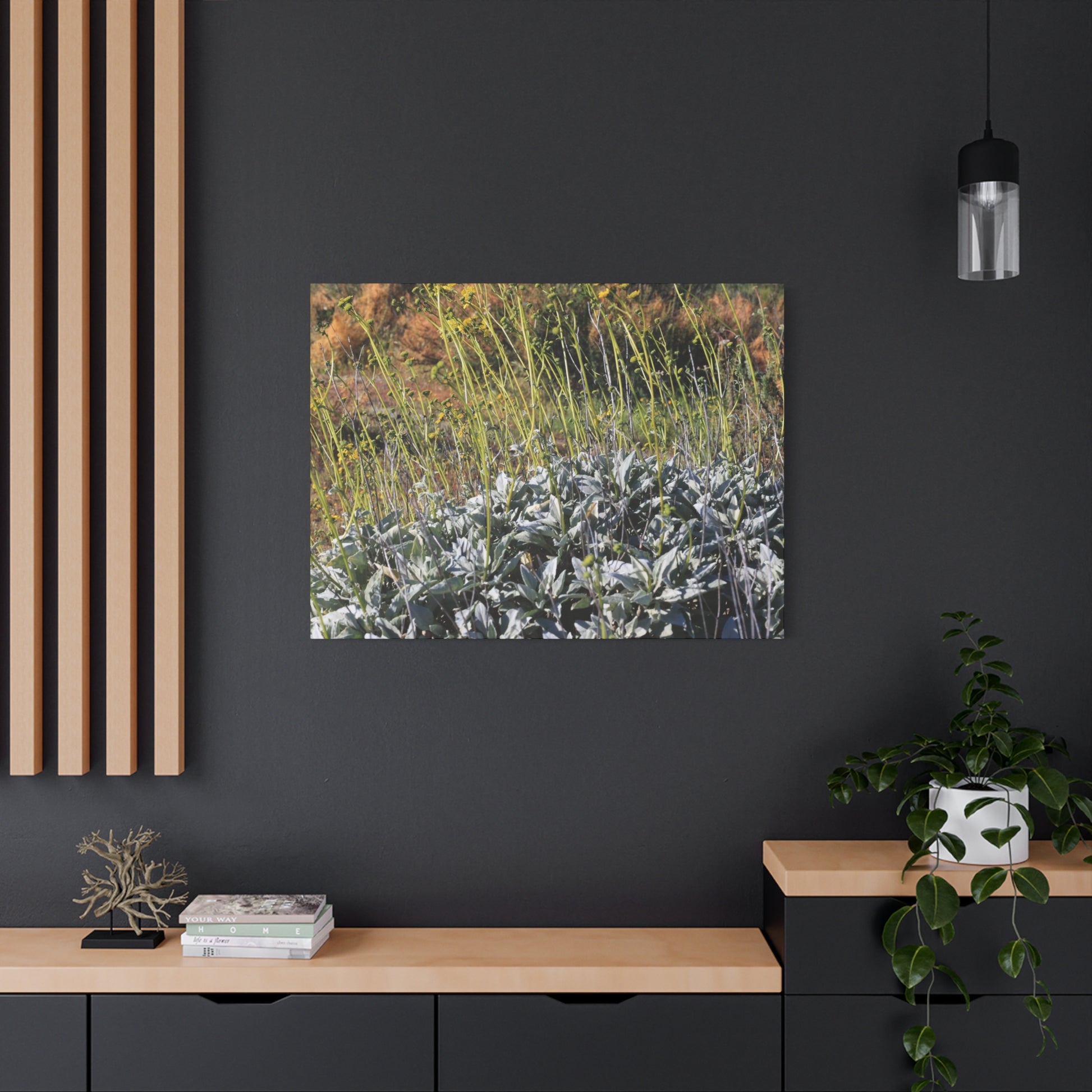 Desert Wildflowers in Bloom - Unique Frameless Canvas Wall Art - Art By Earth