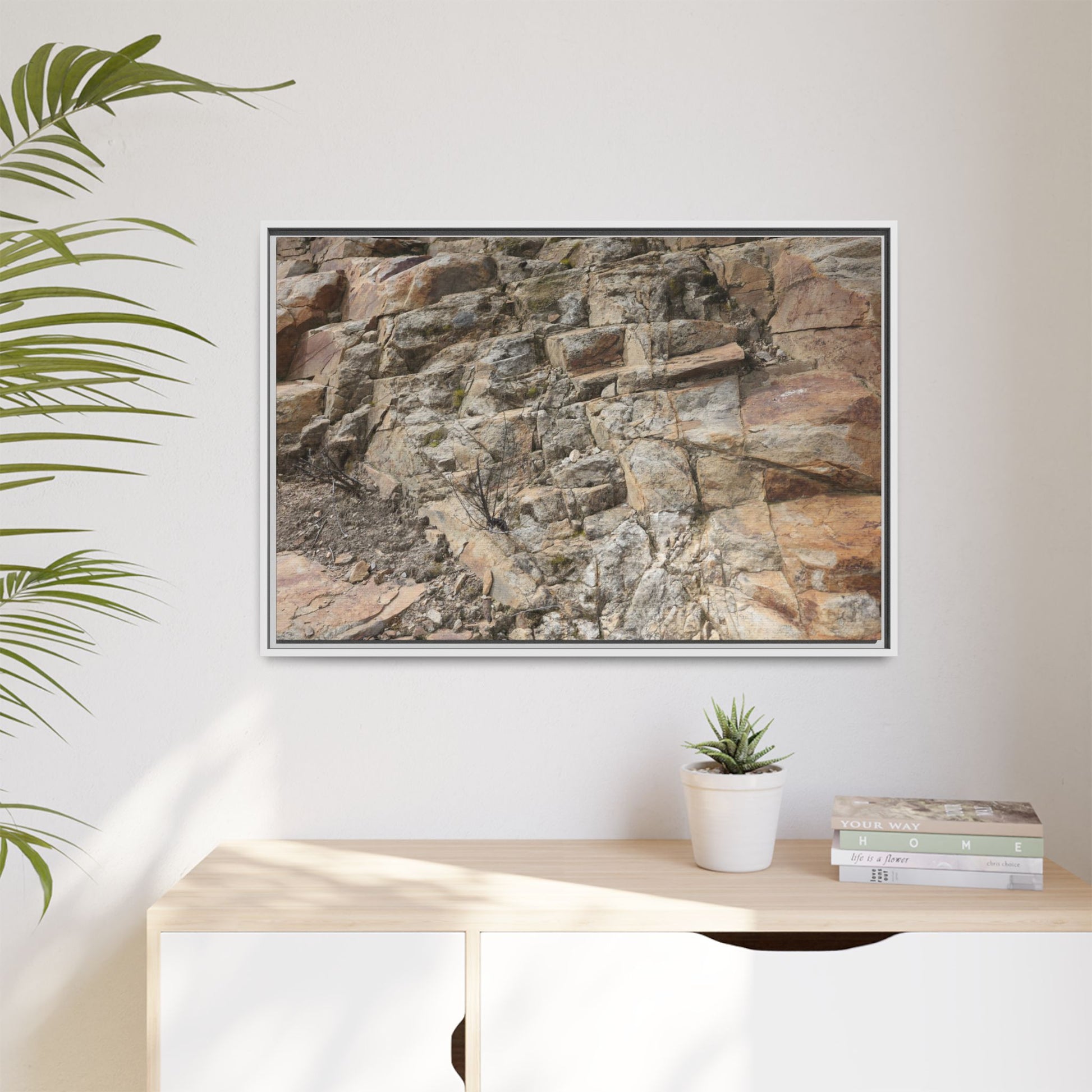 Stone's Silent Story - Unique Stretched Canvas Wall Art - Art By Earth