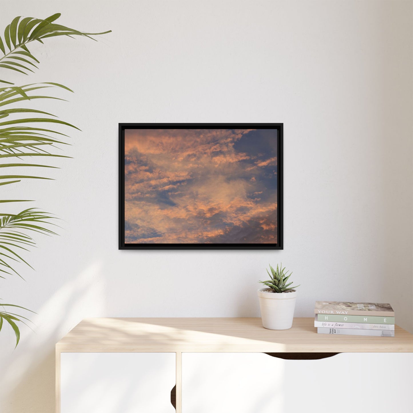 Sunset's Ethereal Canvas - Unique Stretched Canvas Wall Art - Art By Earth