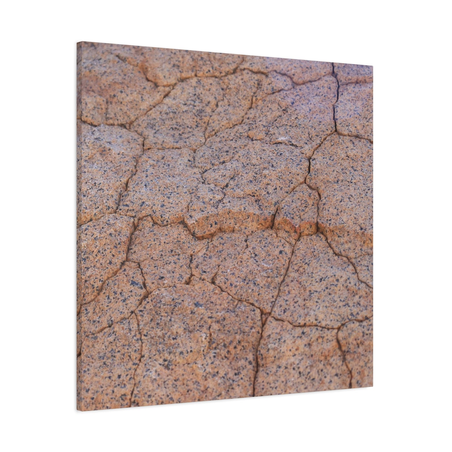 Cracked Earth's Whispers - Unique Frameless Canvas Wall Art - Art By Earth