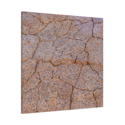 Cracked Earth's Whispers - Unique Frameless Canvas Wall Art - Art By Earth