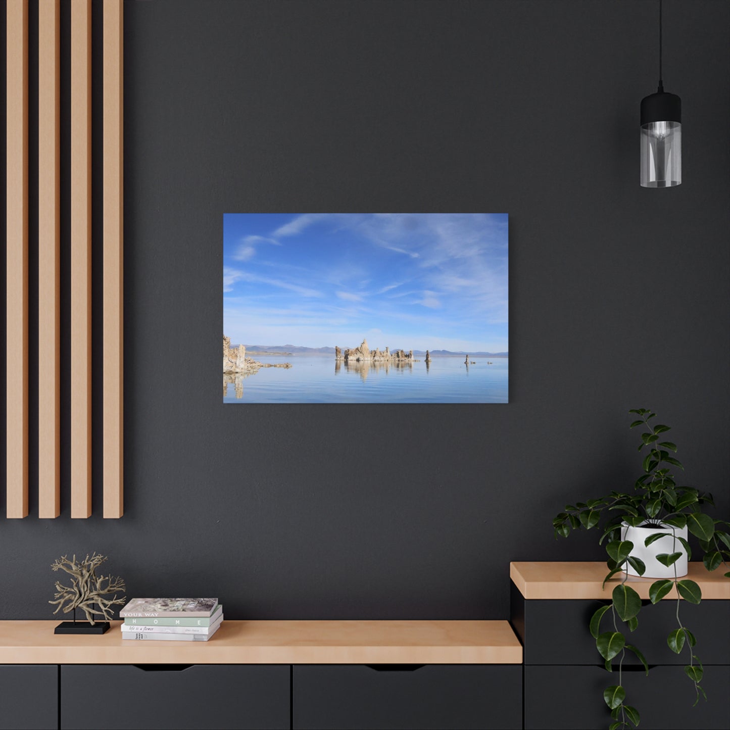 Stillness Reflected - Unique Frameless Canvas Wall Art