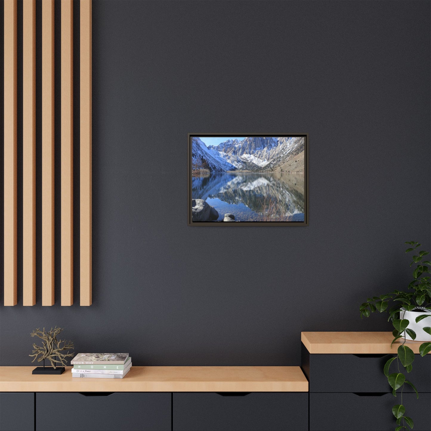 Reflections of Stillness - Unique Stretched Canvas Wall Art
