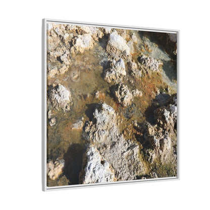 Stone Sea of Silence - Unique Stretched Canvas Wall Art