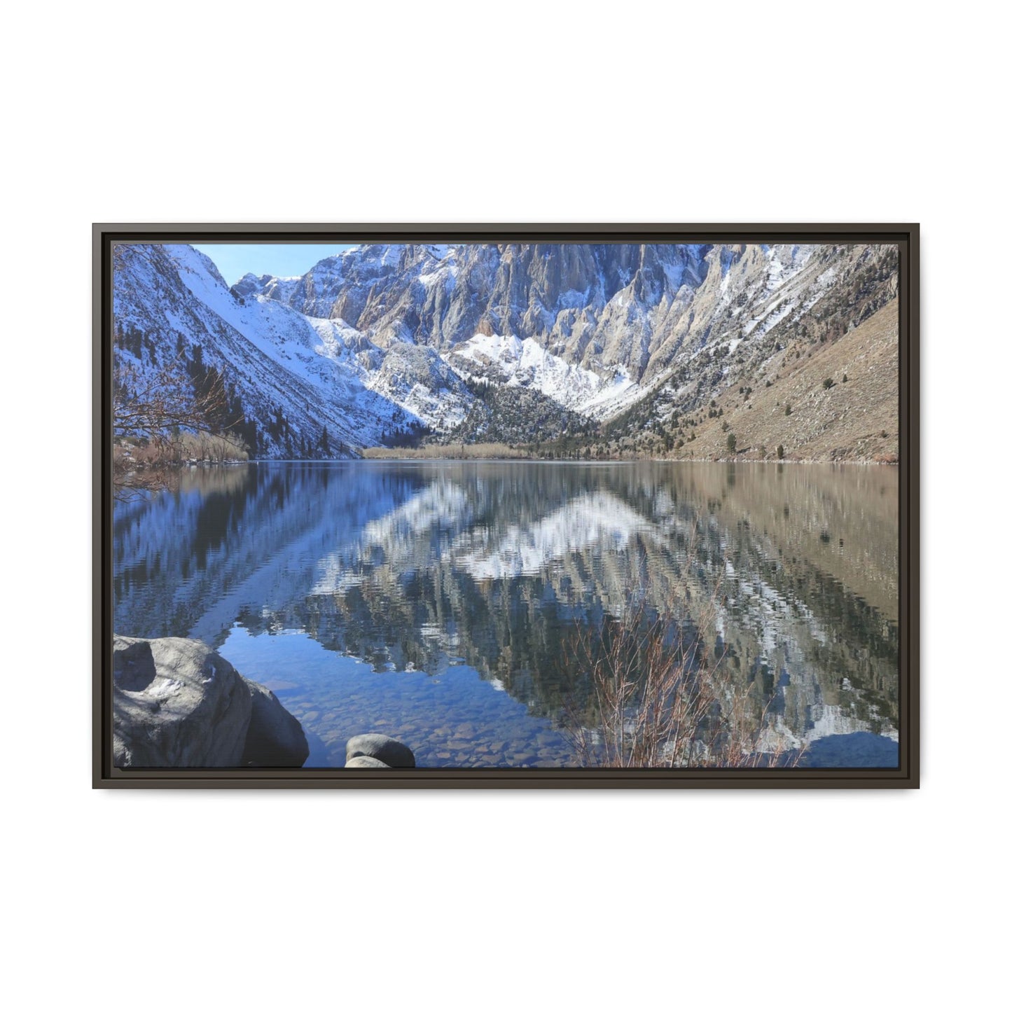 Reflections of Stillness - Unique Stretched Canvas Wall Art