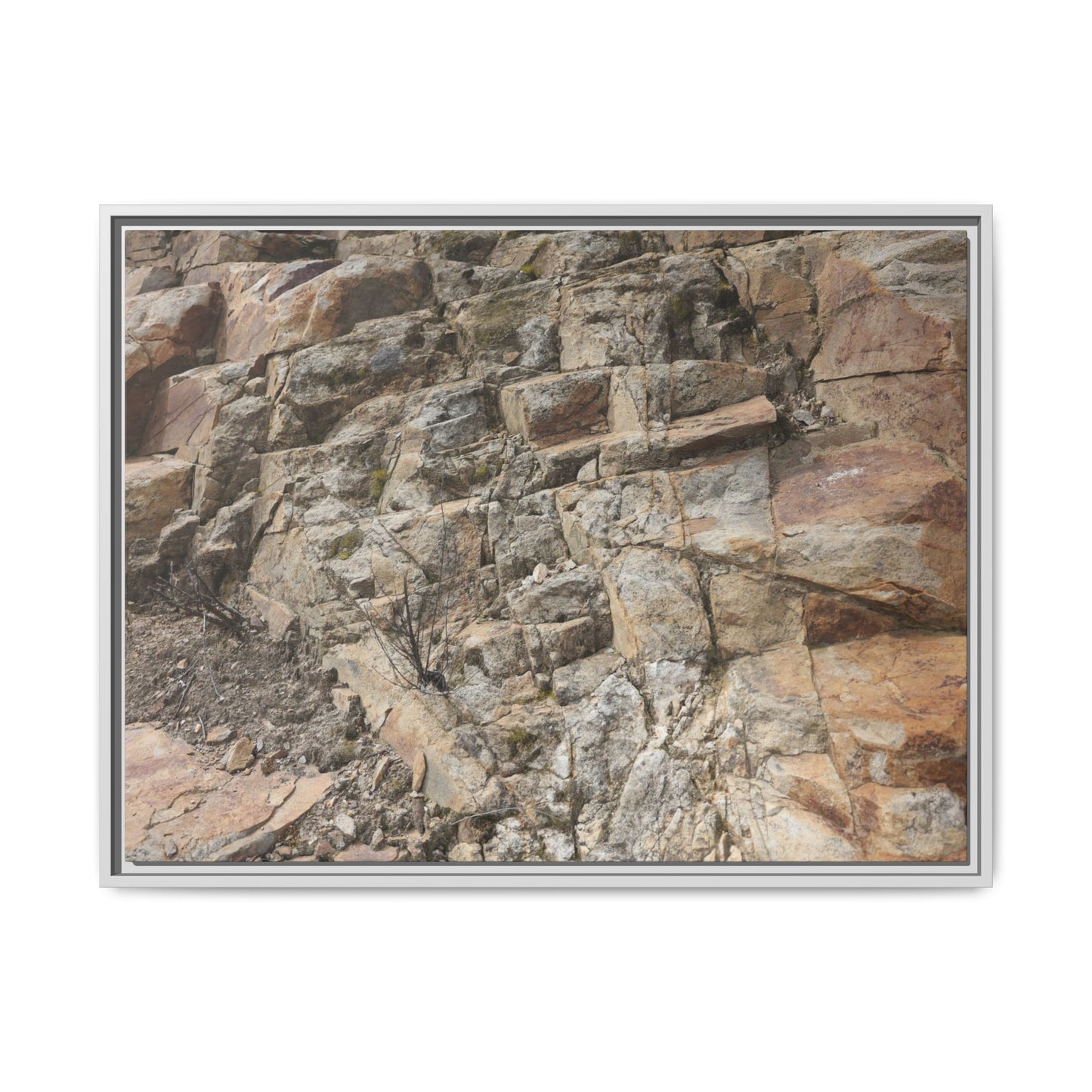 Stone's Silent Story - Unique Stretched Canvas Wall Art - Art By Earth