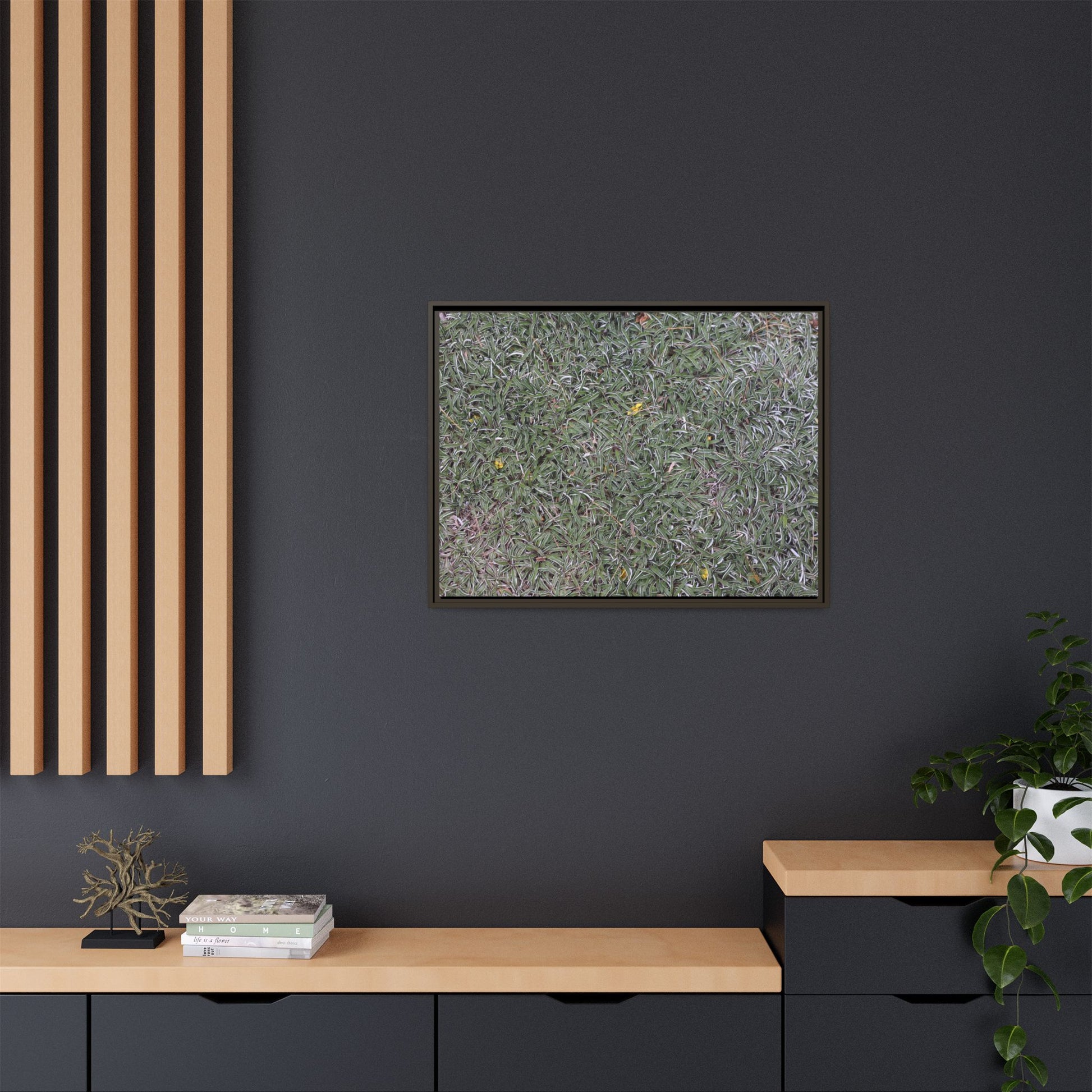 Grassy Texture - Unique Stretched Canvas Wall Art - Art By Earth