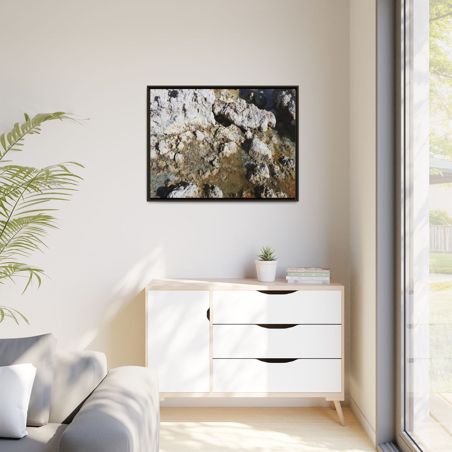 Strata of Silence - Unique Stretched Canvas Wall Art