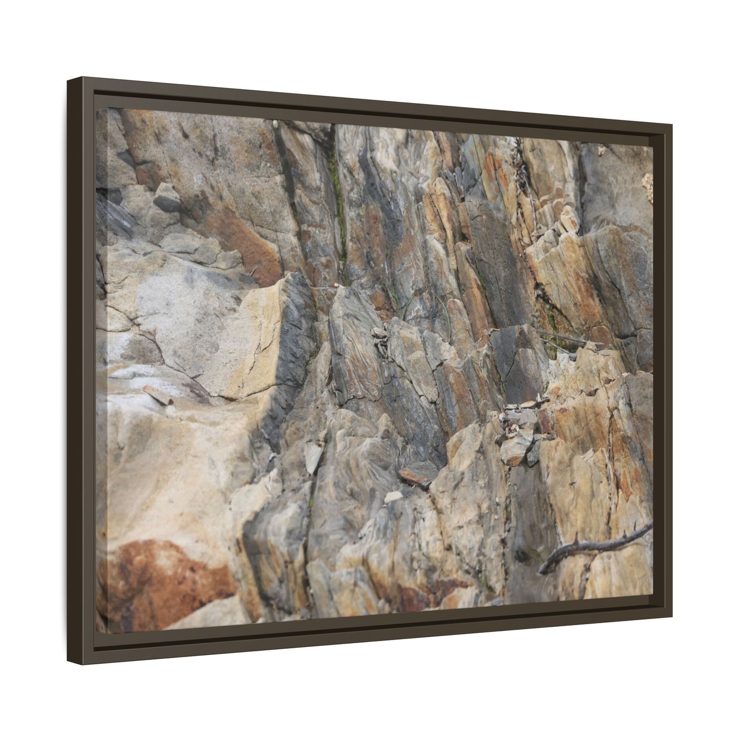 Stone's Silent Symphony - Unique Stretched Canvas Wall Art - Art By Earth