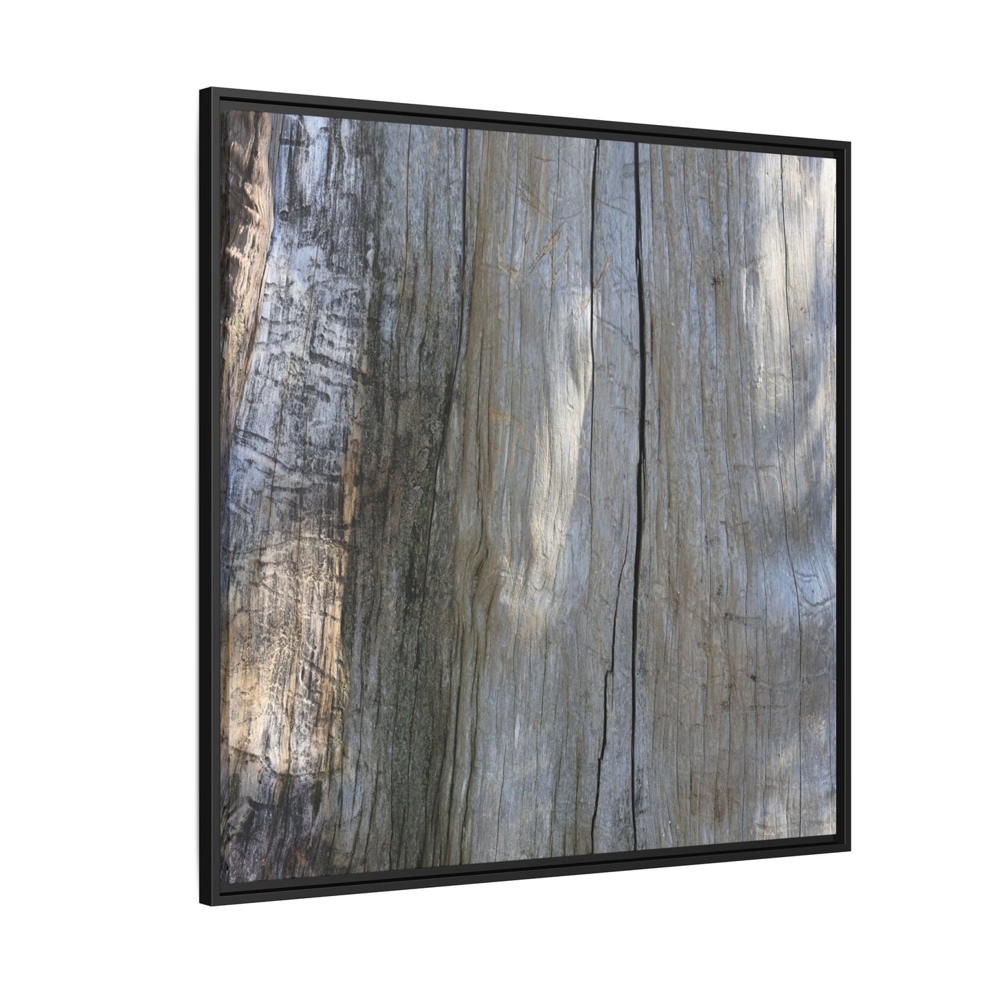 Cracked Timber Texture - Unique Stretched Canvas Wall Art