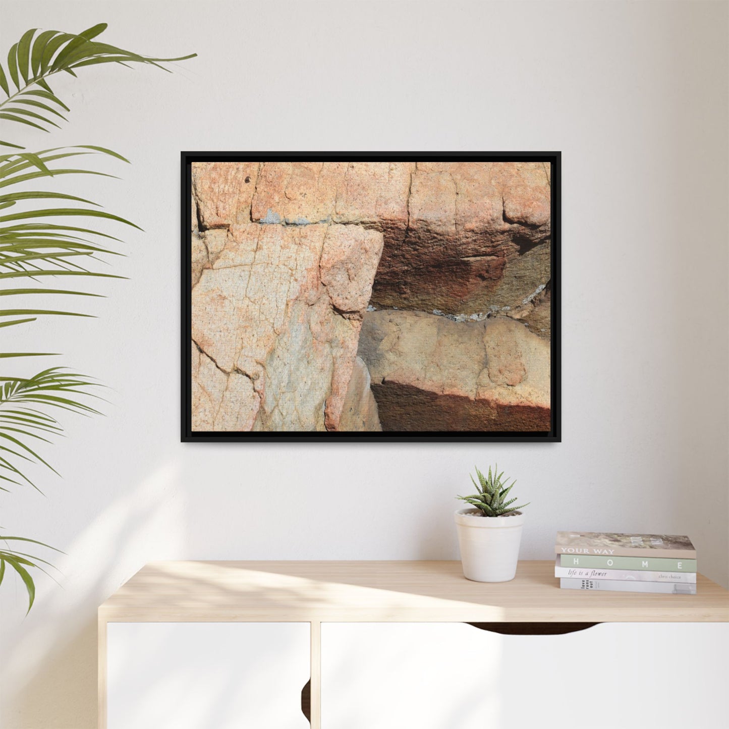 Fractured Stone - Unique Stretched Canvas Wall Art - Art By Earth