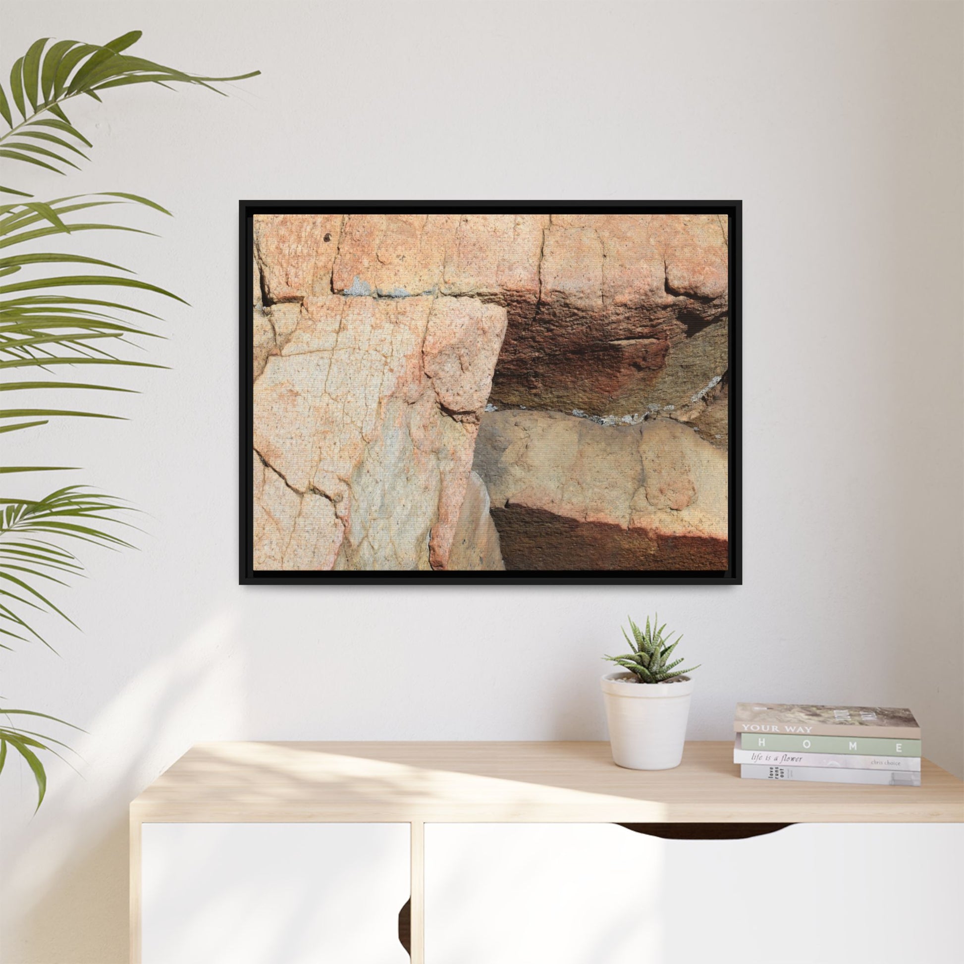 Fractured Stone - Unique Stretched Canvas Wall Art - Art By Earth