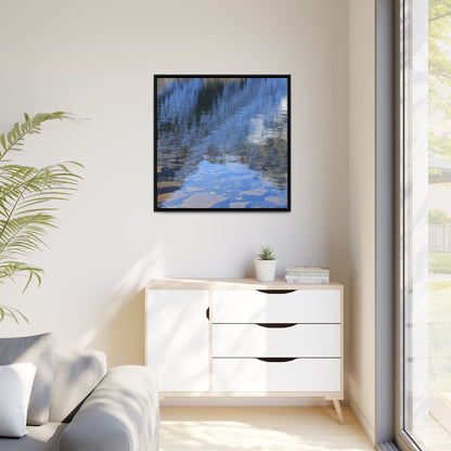 Reflected Stones - Unique Stretched Canvas Wall Art