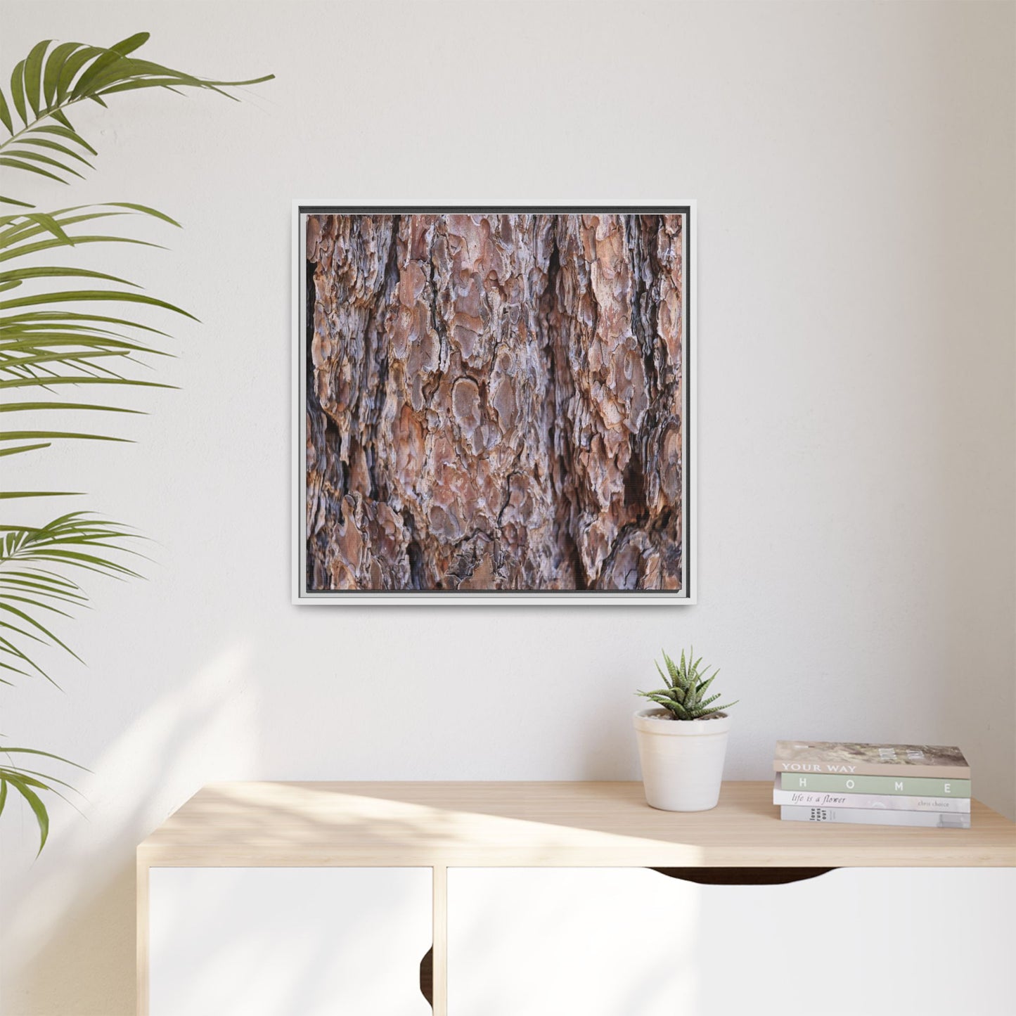 Woody Layers - Unique Stretched Canvas Wall Art - Art By Earth