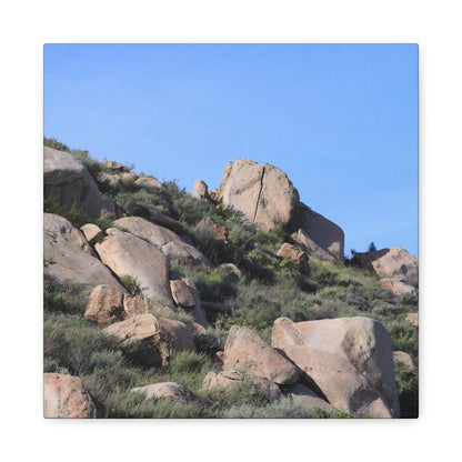 Desert Boulder Formation - Unique Frameless Canvas Wall Art - Art By Earth