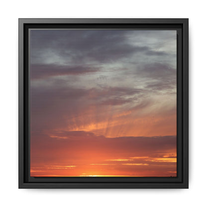 Fiery Horizon - Unique Stretched Canvas Wall Art - Art By Earth