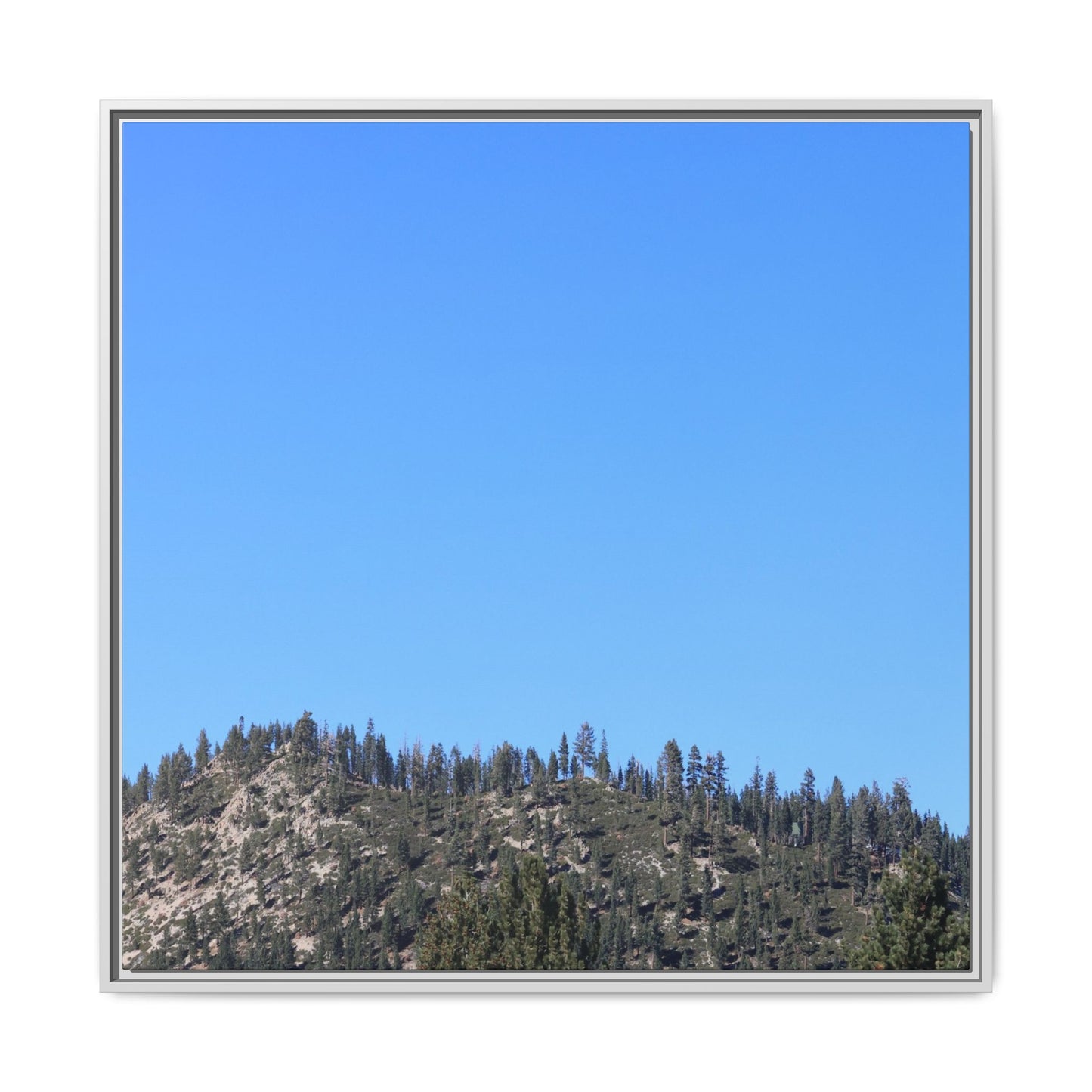 Blue Silence - Unique Stretched Canvas Wall Art