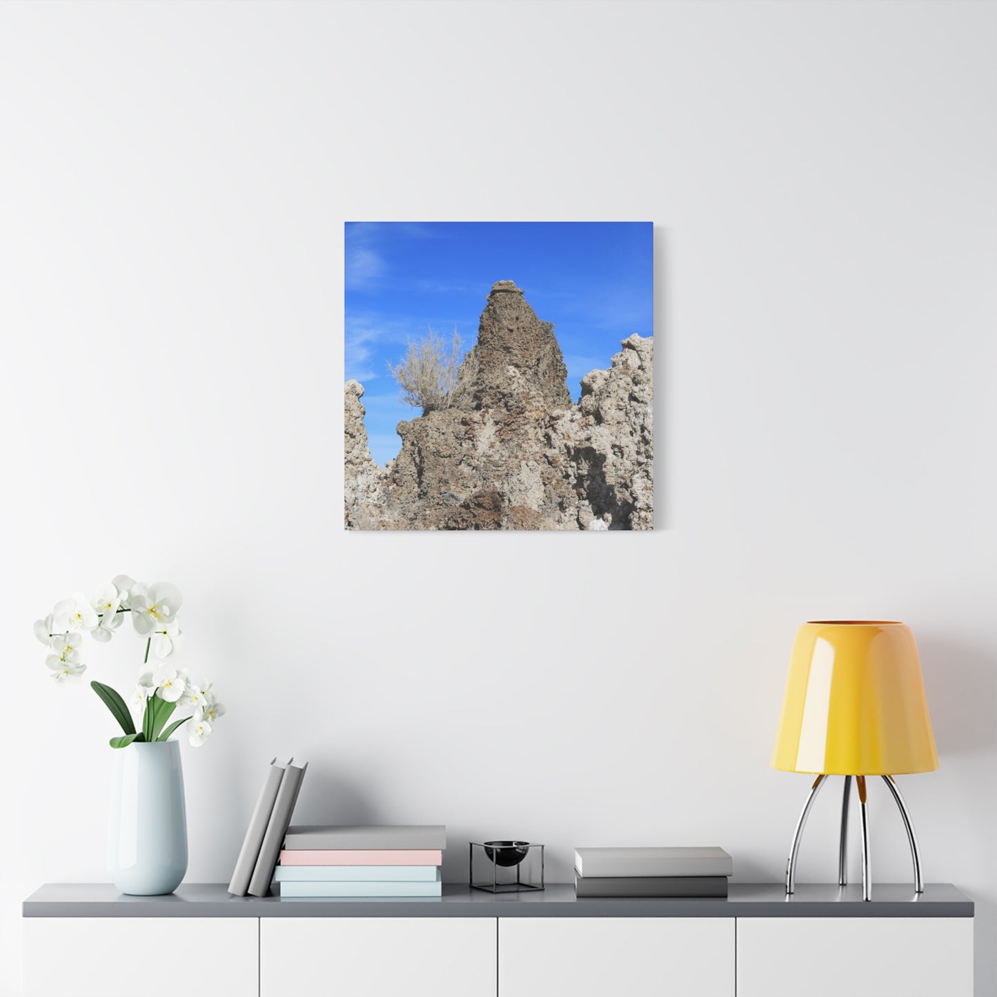 Towering Sentinels of Stone - Unique Frameless Canvas Wall Art