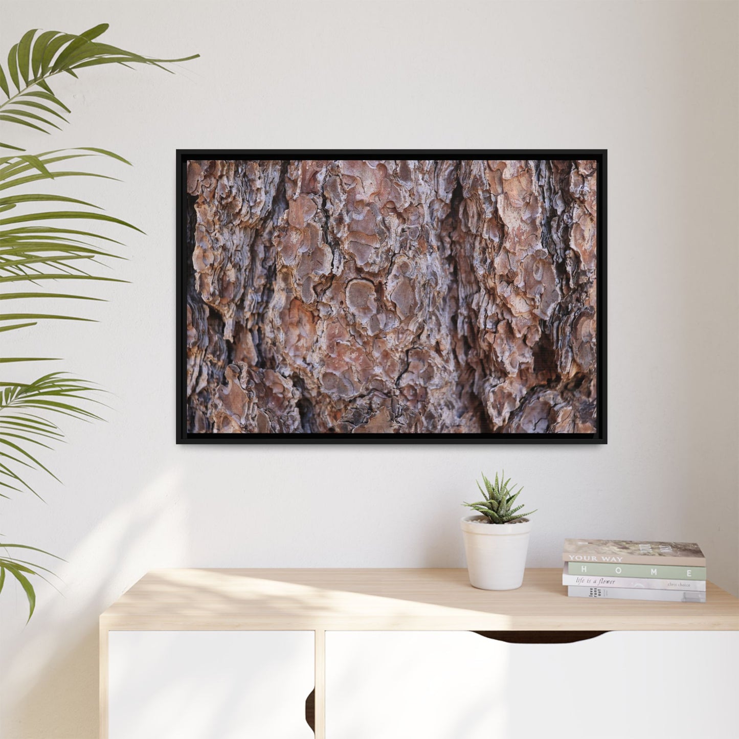 Woody Layers - Unique Stretched Canvas Wall Art - Art By Earth