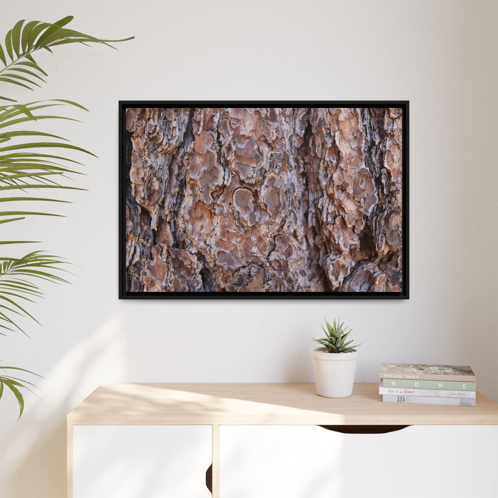 Woody Layers - Unique Stretched Canvas Wall Art - Art By Earth
