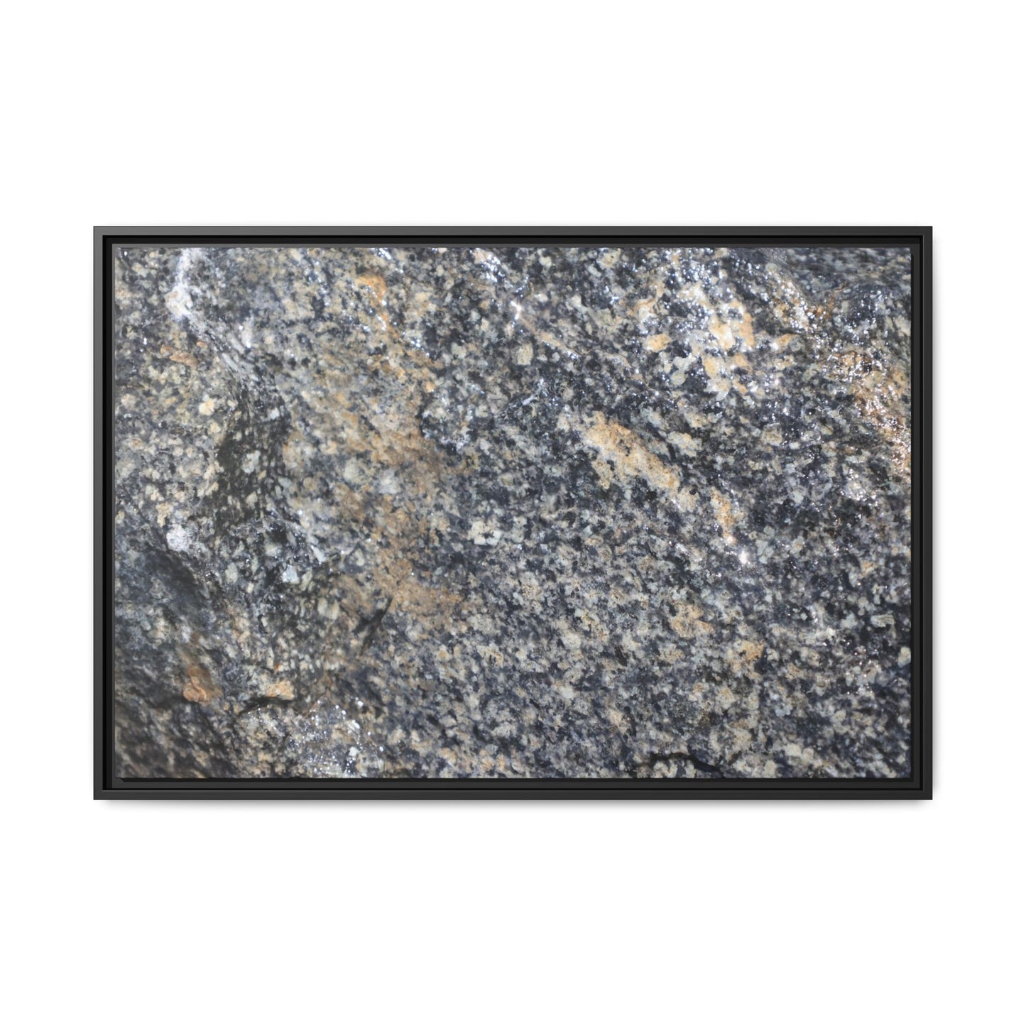 Crystalline Echoes - Unique Stretched Canvas Wall Art - Art By Earth