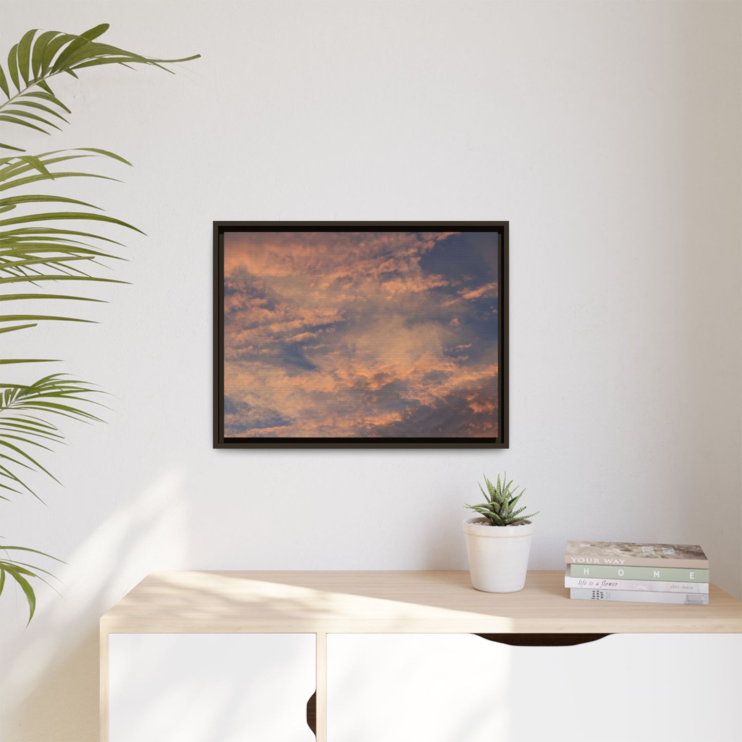 Sunset's Ethereal Canvas - Unique Stretched Canvas Wall Art - Art By Earth