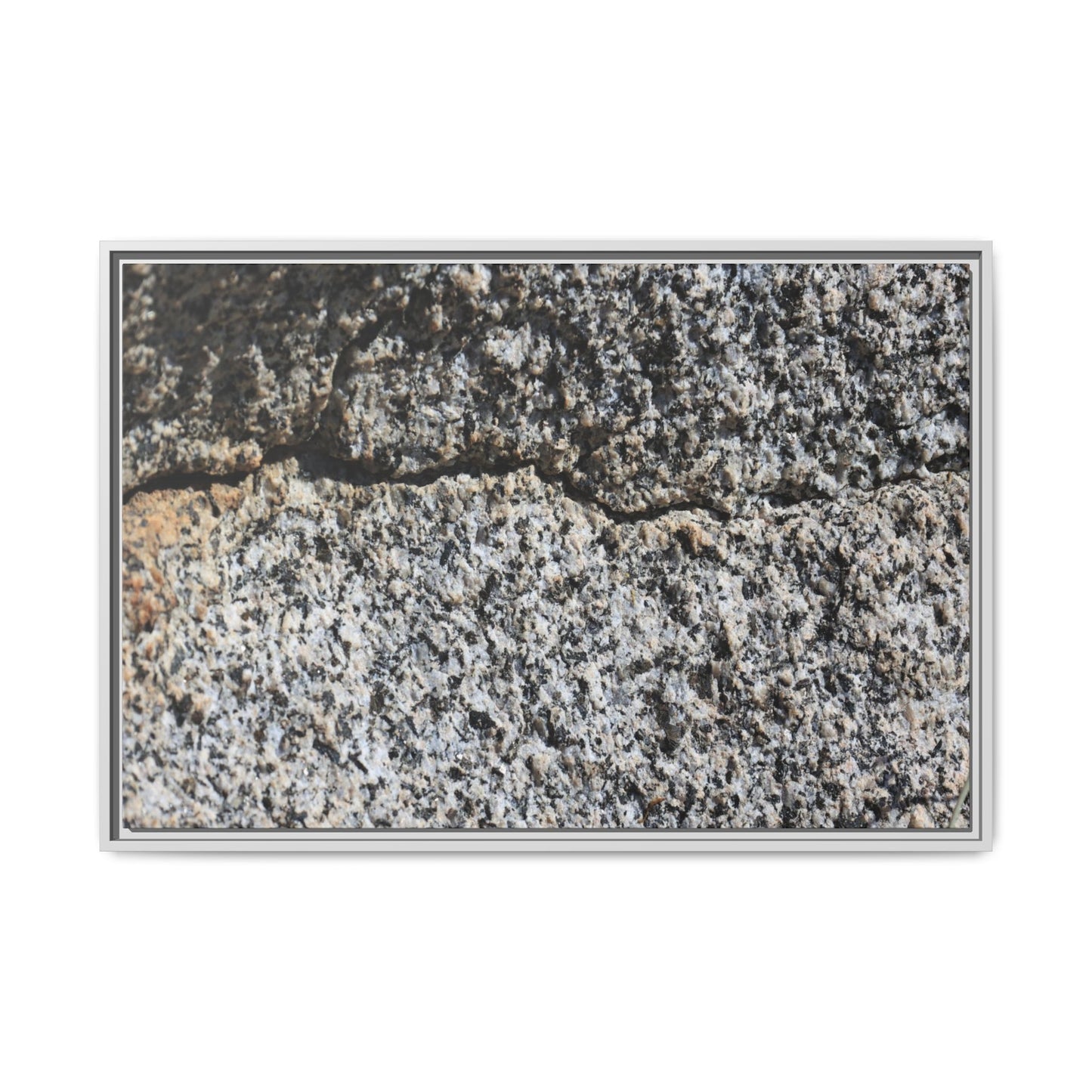 Weathered Stone Surface - Unique Stretched Canvas Wall Art