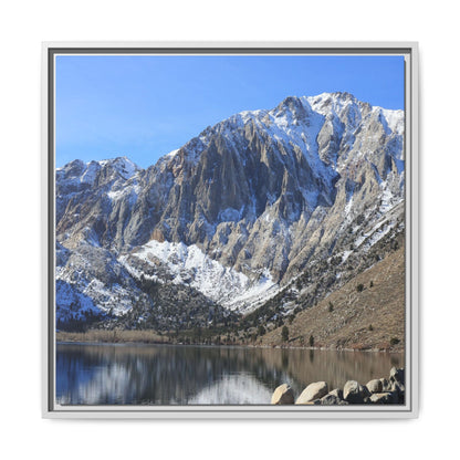 Frozen Reflection - Unique Stretched Canvas Wall Art