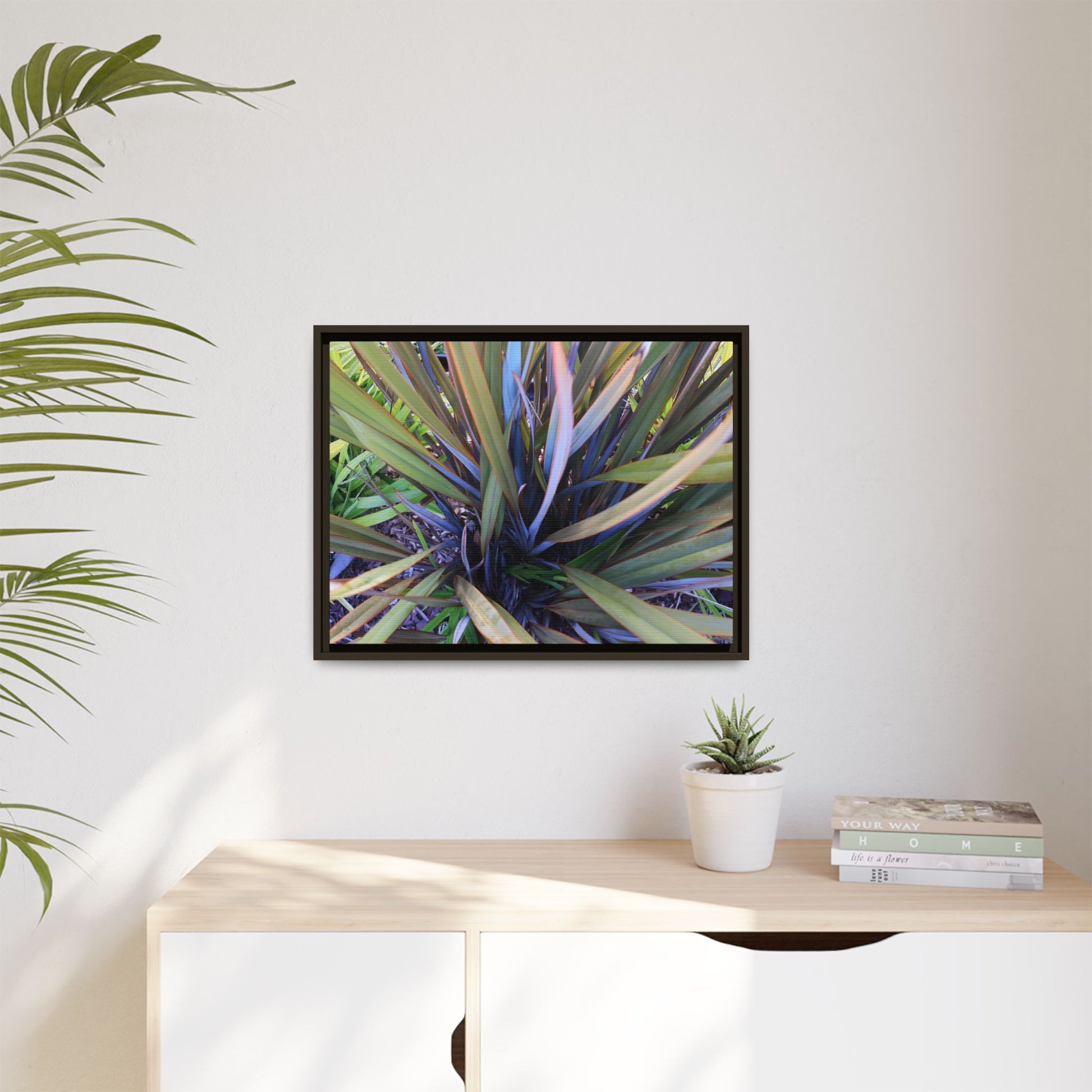 Radiant Leaves - Unique Stretched Canvas Wall Art - Art By Earth