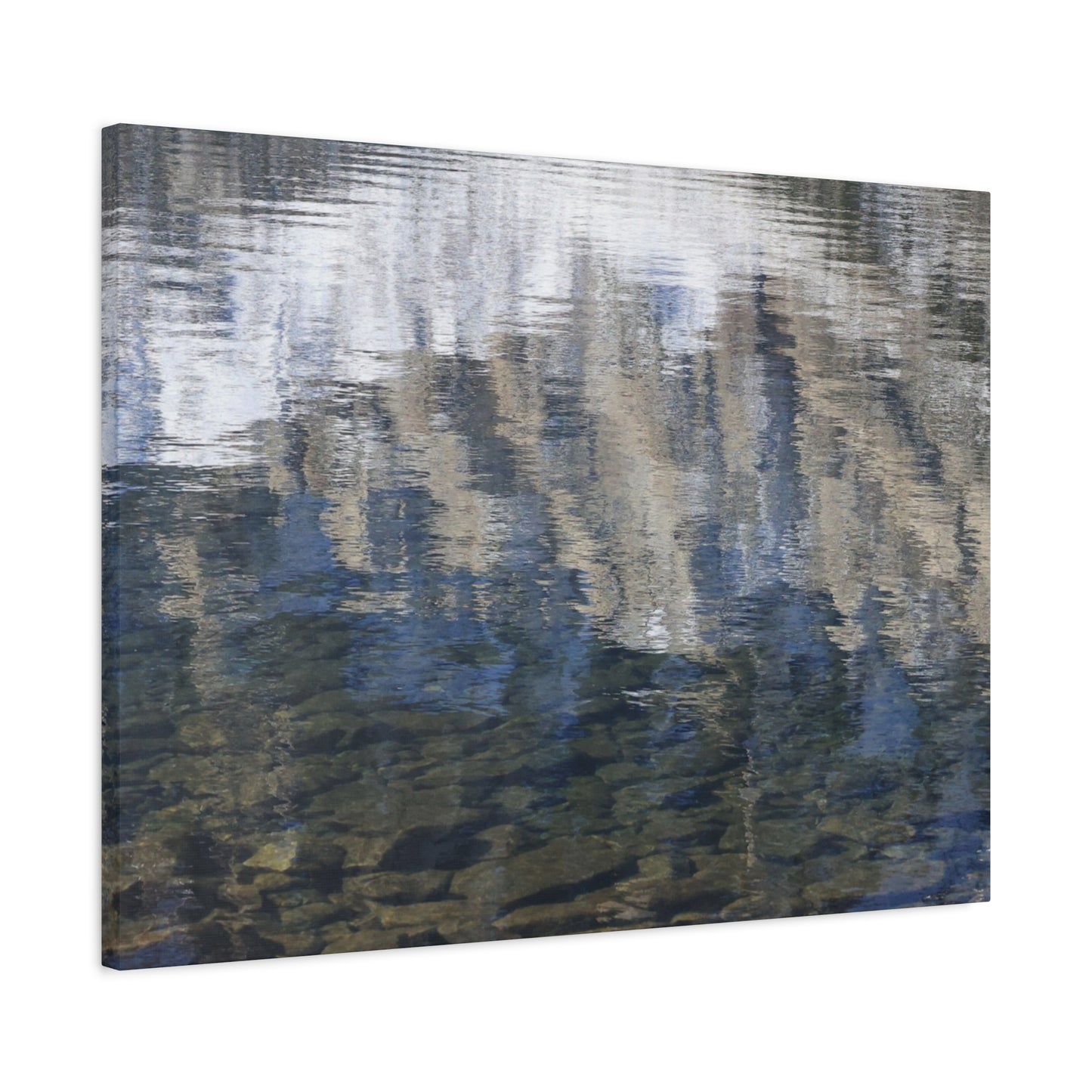 Ripples of Reflection - Unique Frameless Canvas Wall Art