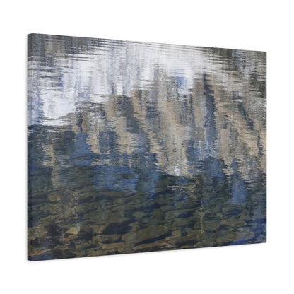 Ripples of Reflection - Unique Frameless Canvas Wall Art