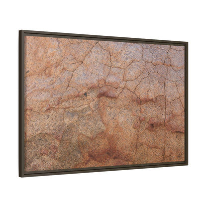 Russet Fissures - Unique Stretched Canvas Wall Art - Art By Earth